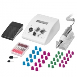 ZESTAW F-85 FREZARKA JD500 BIAŁA+ ZESTAW KAPTURKÓW I NOŚNIKÓW